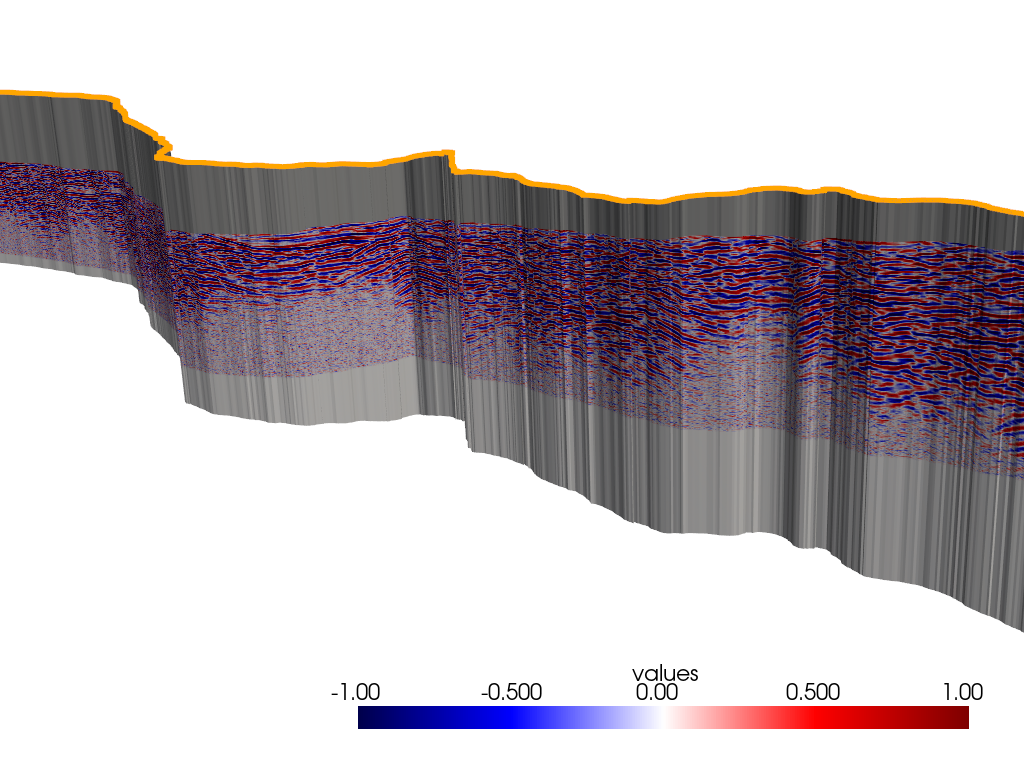 create draped surface